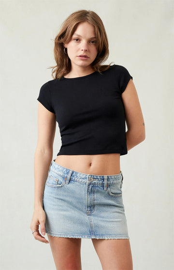 Denim Mini Skirt