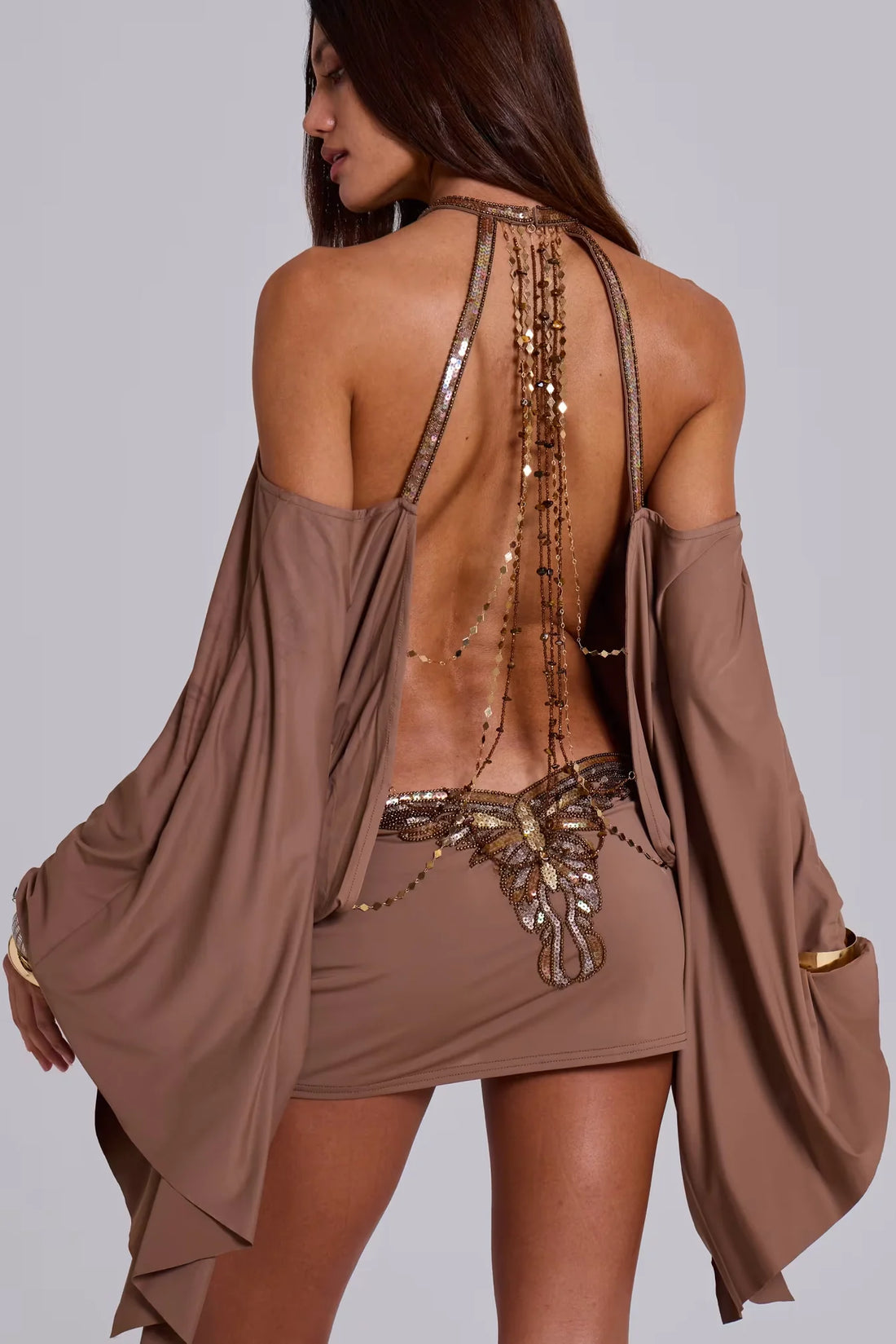Talia Embellished Mini Dress